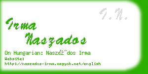 irma naszados business card